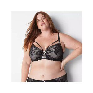 Lane Bryant Cacique  Unlined Curvy Balconette Bra 44DDD